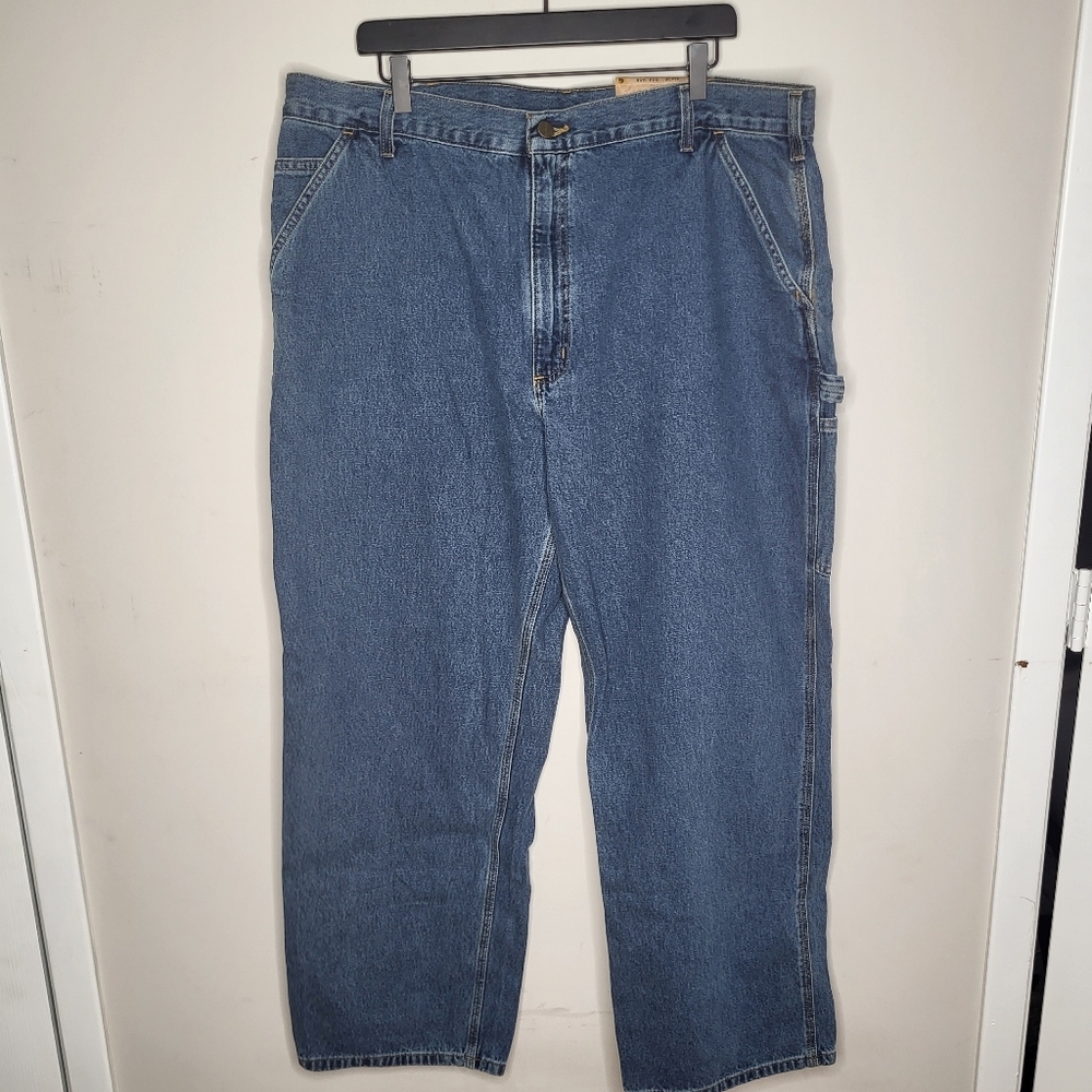 Carhartt NWT Work Fit Men's Blue Denim Carpenter Jeans Size 42x30